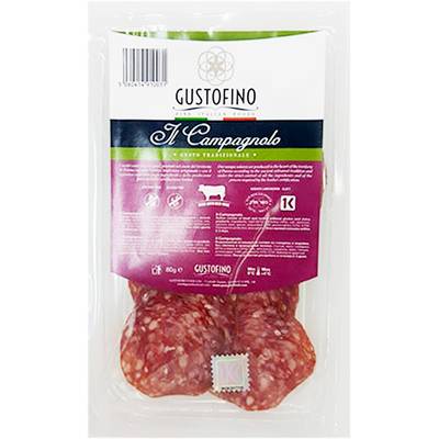 Gustofino Saucisson Il Campagnolo, Tranché, 80g