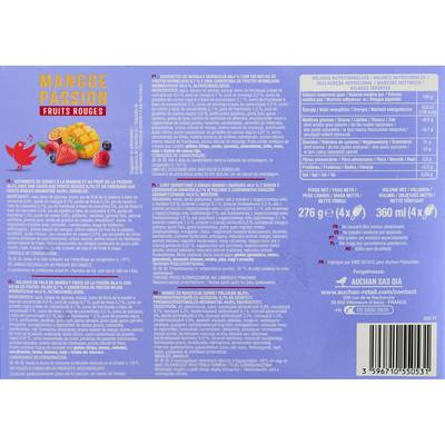 3596710550531 - Auchan - Bâtonnets mangue passion fruits rouges