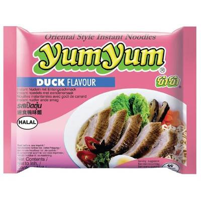 Yum Yum Soupe Nouilles Instantanées Saveur Canard en sachet, 60g