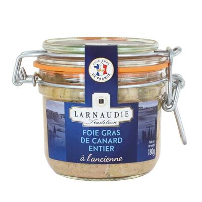 Larnaudie Foie Gras de Canard Entier à l'Ancienne, 180g