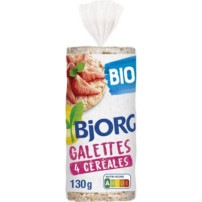 Bjorg Galettes 4 Cérérales Bio, 130g