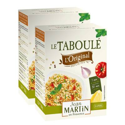Jean Martin Taboulé - Kit de préparation pour 3 à 4 personnes, Lot de 2x360g