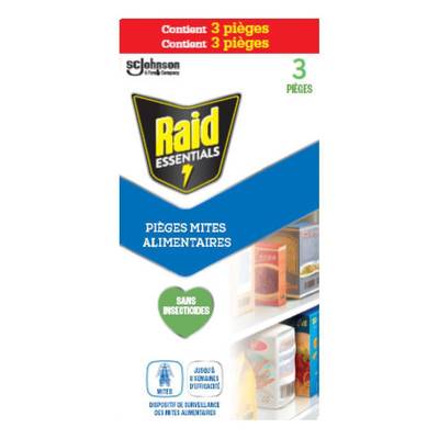 Raid Anti-Mites Alimentaires Pièges, 3 pieces