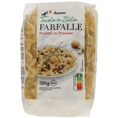 Auchan Tavola In Italia Pâtes Farfalle, 500g