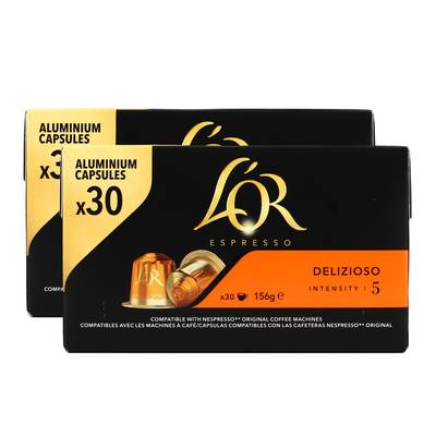 L'or Espresso Café Delizioso N°5 X30, Lot de 2x30 capsules
