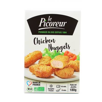 Le Picoreur Nuggets de poulet Bio, 180g
