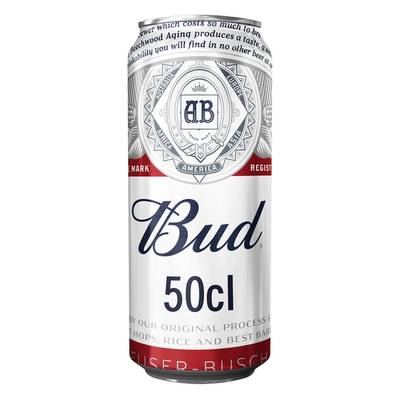Bud Bière blonde 5°, 50cl