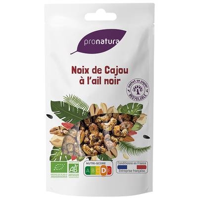 Pronatura Noix de cajou à l'ail noir bio, 250g