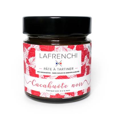 La Frenchi Pâte à tartiner Cacahuète Chocolat Noir, 250g