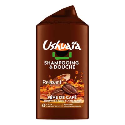 Ushuaïa Shampooing Relaxant à la Fève de Café du Brésil et Noix d'Amazonie, 300ml