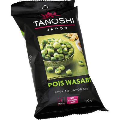 Tanoshi - Japon Pois wasabi médium crackers japonais, 100g