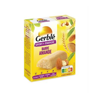 Gerblé Sport et Energie Barres aux amandes Sport et Energie, 6 barres
