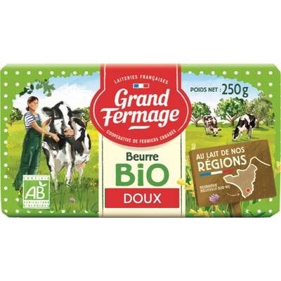 Grand Fermage Beurre bio, 250g