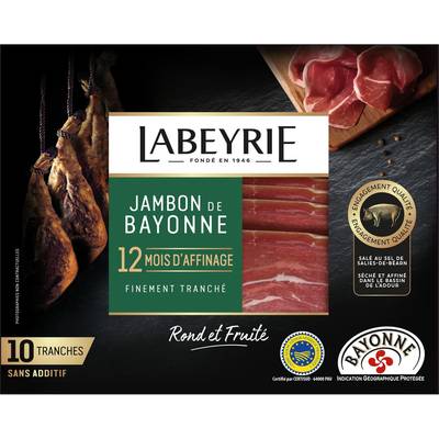 Labeyrie Jambon de Bayonne 12 mois, 10 tranches - 160g