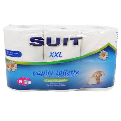 Suit Papier toilette Premium  - Parfum camomille, 6 rouleaux de 300 feuilles
