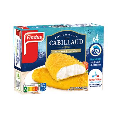3599740004432 - Findus - Panés de cabillaud sauvage MSC ferme et croustillant qualité 100% filet