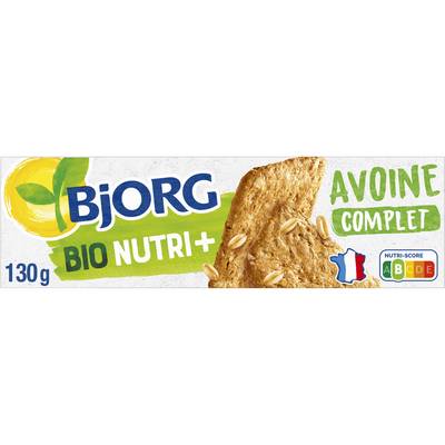 Bjorg Biscuits Avoine Complet Bio Nutri+, 130g