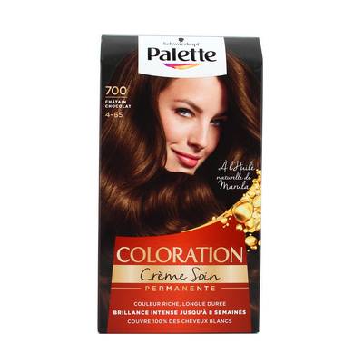 Palette Coloration Permanente Châtain Chocolat 700, 115ml
