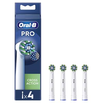 Oral B Brossettes Dentaires Cross Action Pro, 4 brossettes