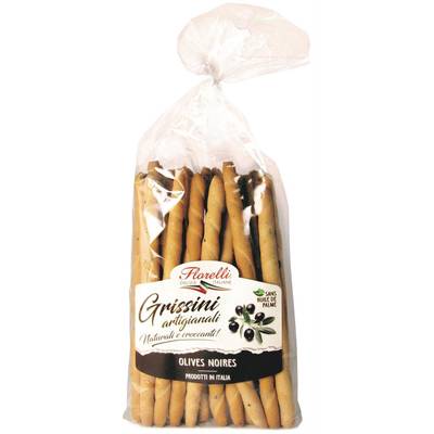 Florelli Gressins Traditionnels Olives noires - Gressini, 300g