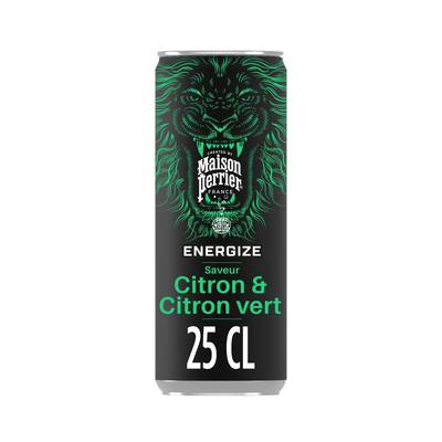 Maison Perrier Boisson énergisante saveur citron et citron vert, 25cl