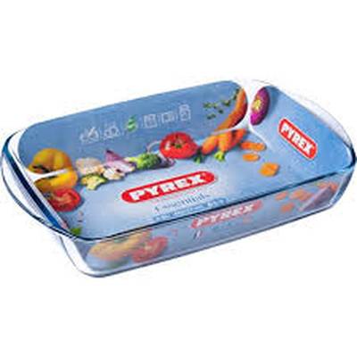 Pyrex Plat à lasagnes rectangulaire verre Essentials, 40x28 cm
