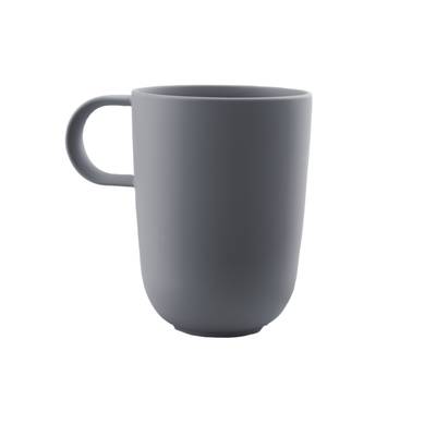 Point virgule Tasse à poignée en PLA gris foncé 450ml, 1 pièce