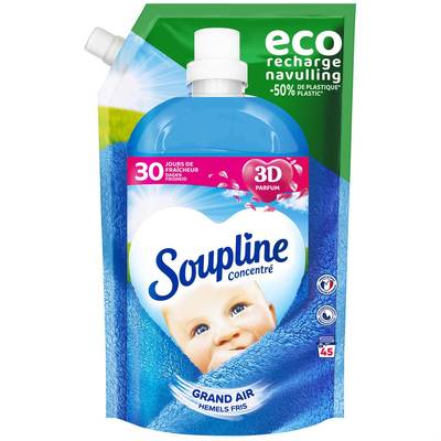 Soupline Recharge Adoucissant Grand Air 45 lavages, 1L
