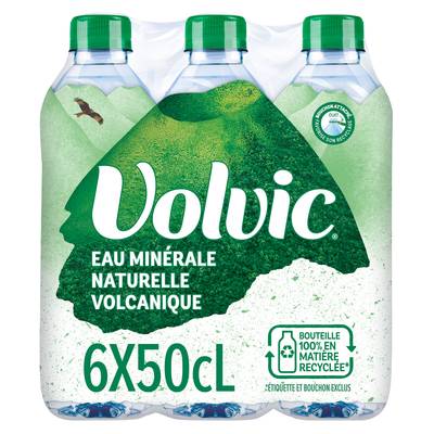 Volvic Eau minérale naturelle, 6x50cl