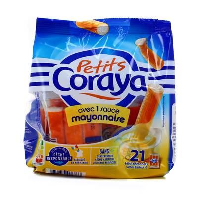 Coraya Petit Coraya, Surimi Sauce Mayonnais, 20 bâtonnets - 210g