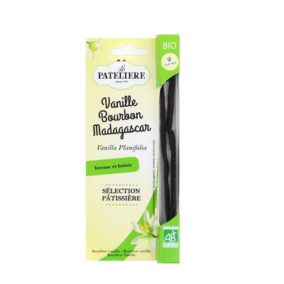 La Patelière Gousse Vanille Bourbon Bio x2, 5g