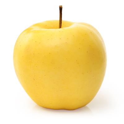 Les Paysans Bio Pomme Jaune Bio, Barquette de 4 Pièces