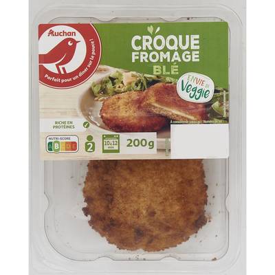 Auchan Veggie Croques Fromage Blé, 200g