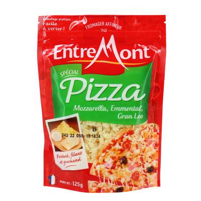 Entremont Fromage rapé spécial Pizza, 125g