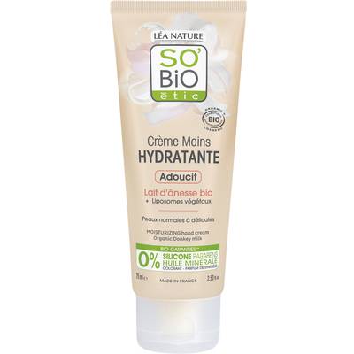 SO'BIO ETIC Crème mains hydratante, adoucit, Lait d'ânesse bio, 75ml