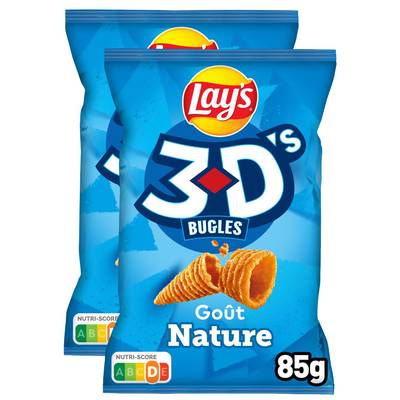 Lay's 3 D's goût nature, 2x85g