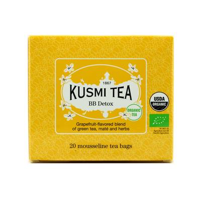 Kusmi Tea Thé BB detox bio - Etui sachets mousseline 40g, 20 sachets