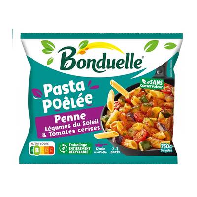 Bonduelle Poêlée pennes et legumes du soleil, 750g