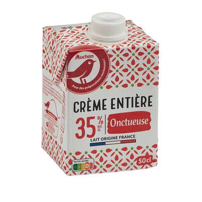 Auchan Crème fluide entière 35%mg, 50cl