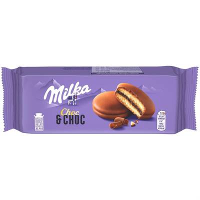 Milka Biscuit Choc & Choc X6, 175g