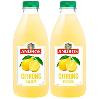 Andros Préparation Citrons, Lot de 2x1L