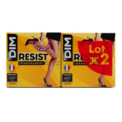 Dim Collants transparents Majorque cube 15D lot de 2, Taille 2