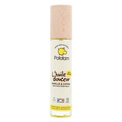 Pototam Huile Douceur pour le Corps - Vanille & Bois de Hô, 50ml