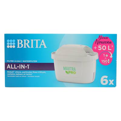 BRITA 6 Cartouches Filtrantes Maxtra Pro All-in 1, 6  cartouches
