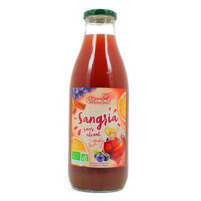 Vitamont Sangria bio sans alcool, 1L