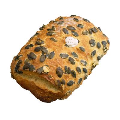 Pains et Tradition Pain à l'épeautre et graine de courges Bio précuit, 440g
