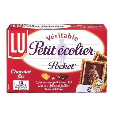 Lu Petit écolier Pocket chocolat noir, 250g
