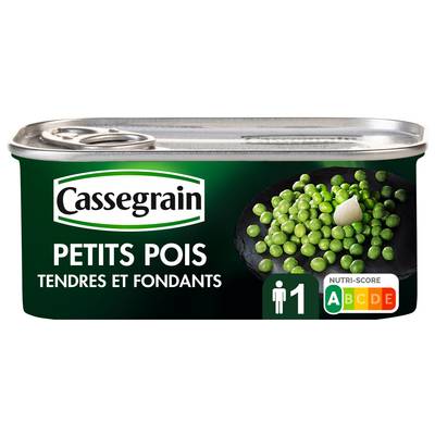 Cassegrain Petits pois tendres et fondants, 140g