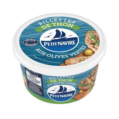 Petit Navire Rillettes de Thon aux Olives Vertes, 125g