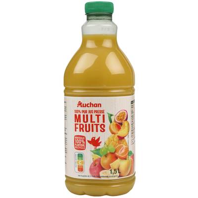 Auchan Pur Jus Multifruits, 1,5l